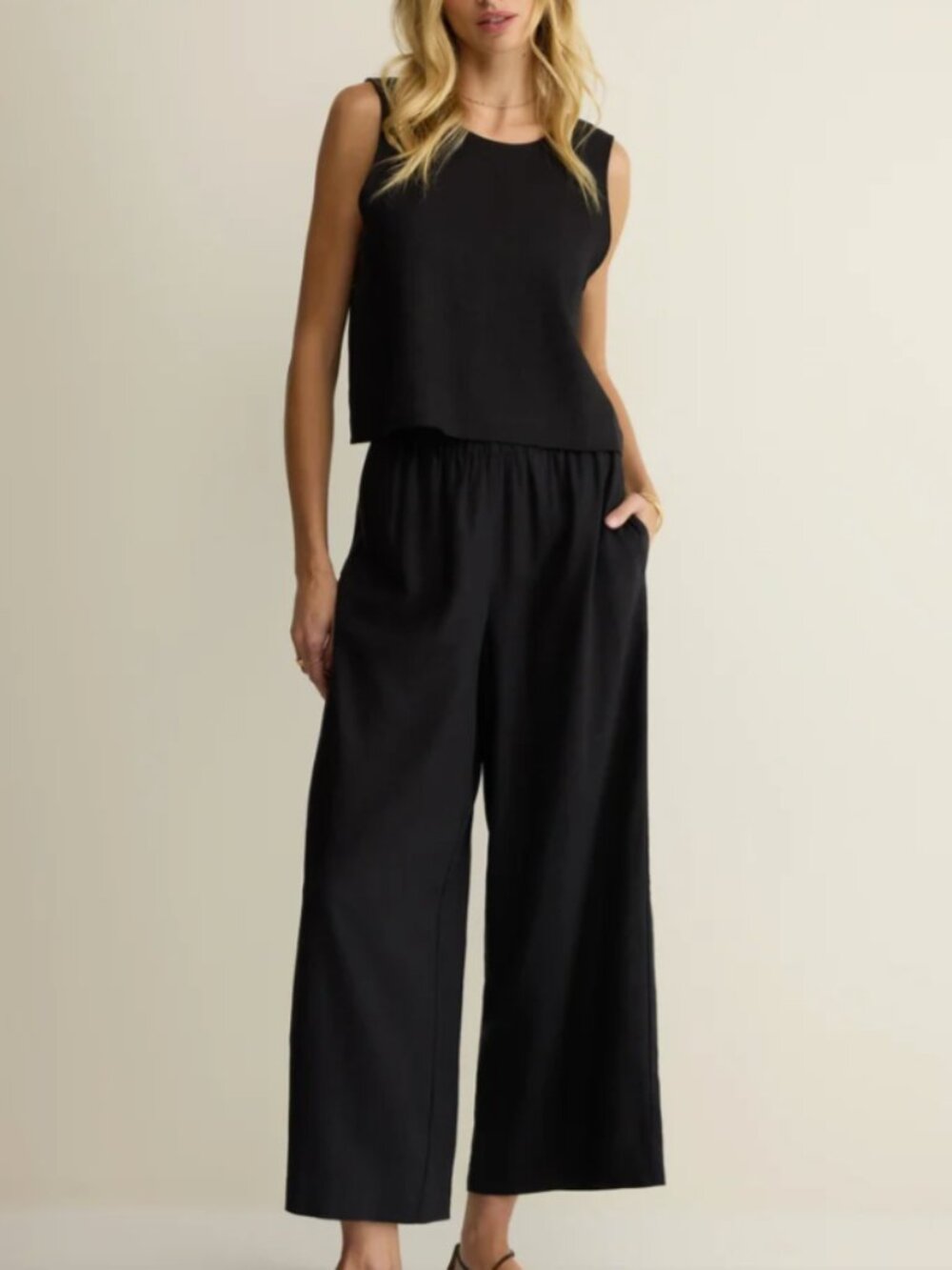 NWT Z Supply Scout Linen Pants Size S/Black